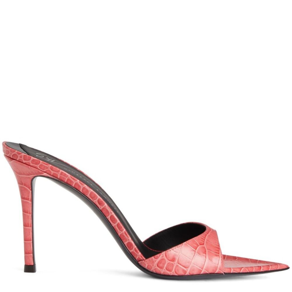 Giuseppe Zanotti Intriigo Leather Mules Heels - Picture 4 of 5